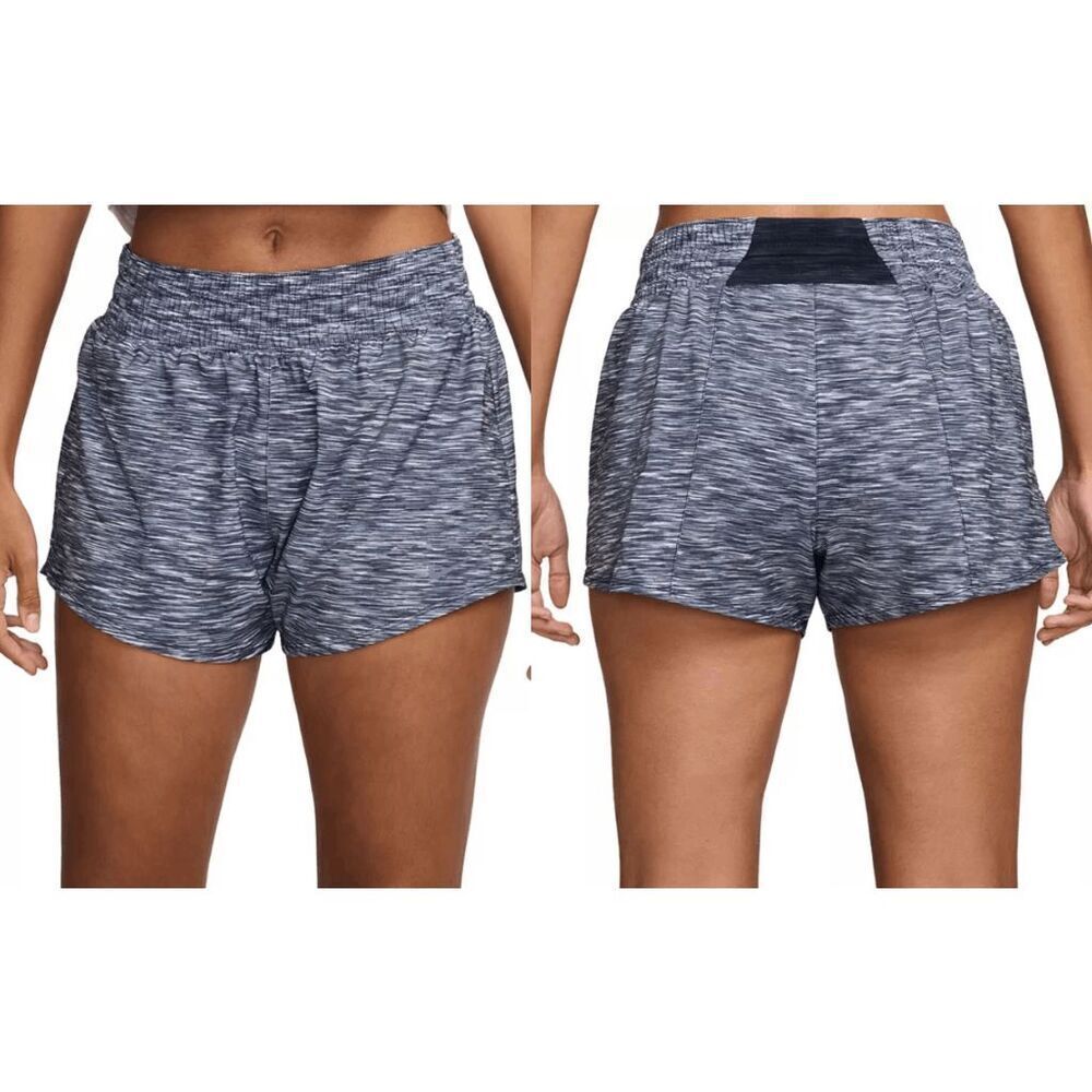 Nike Women's One Dri-FIT Mid Rise Brief-Lined Printed Shorts M